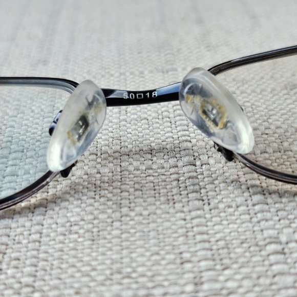O by Oscar De La Renta Glasses Frame Black tone Metal Half Rim Eyeglasses OSM802 - Picture 8 of 12